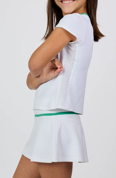 Girl's Mesh Short Sleeve Tee