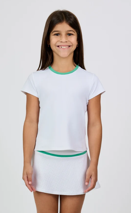 Girl's Mesh Short Sleeve Tee