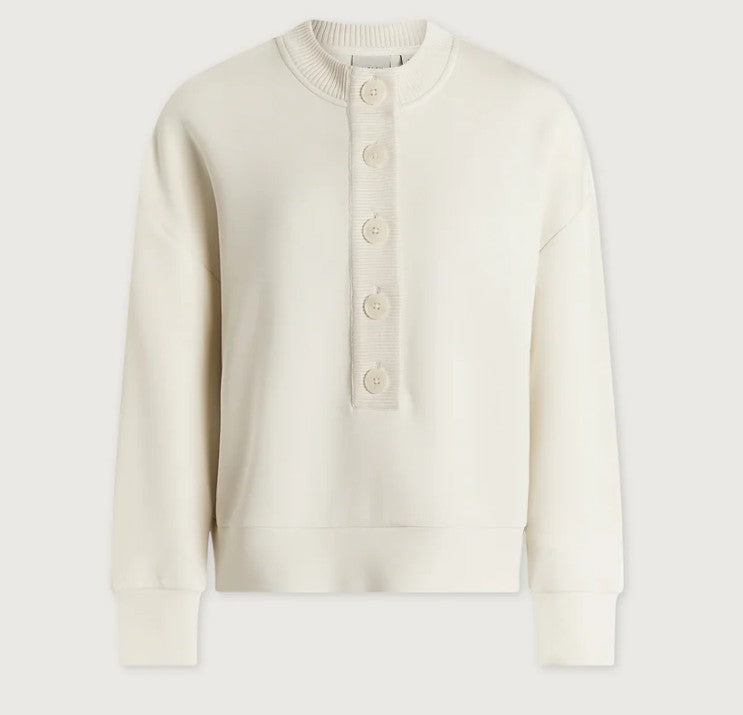 Reena Button Front Sweat