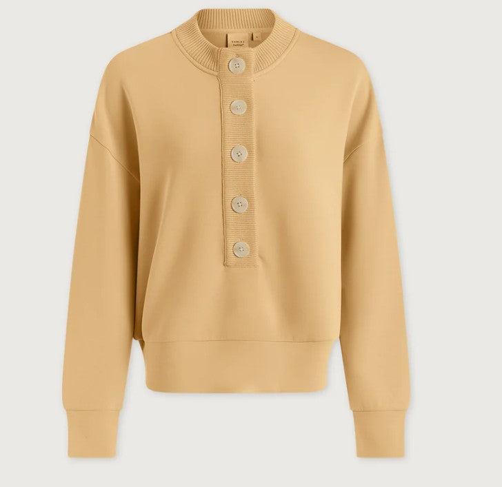 Reena Button Front Sweat