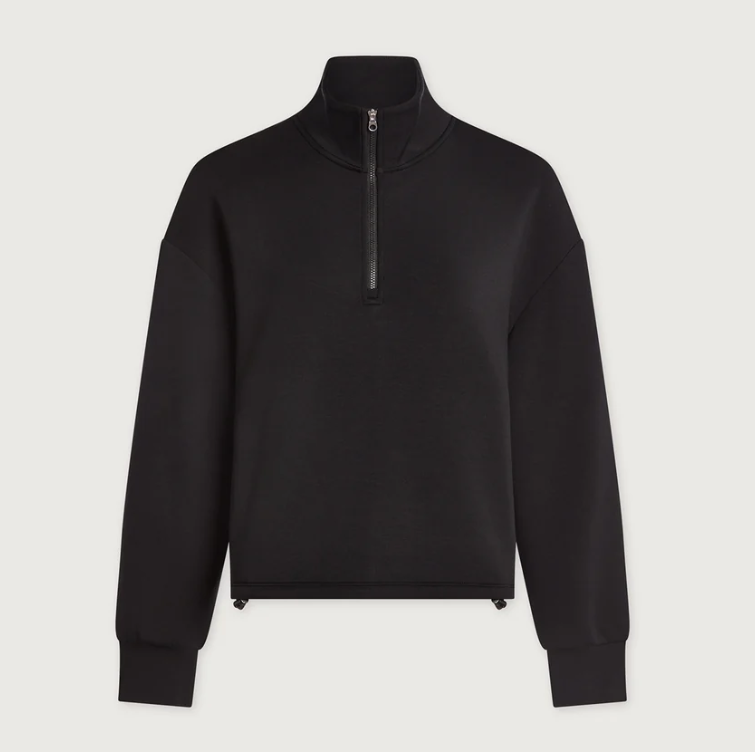Sian Cropped Half-Zip Active Sweat