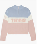 Madison Quarter-Zip Sweater Tennis Colorblock *LCC LOGO*