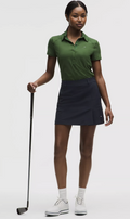 Stretch Twill Front Pleat Golf Skirt